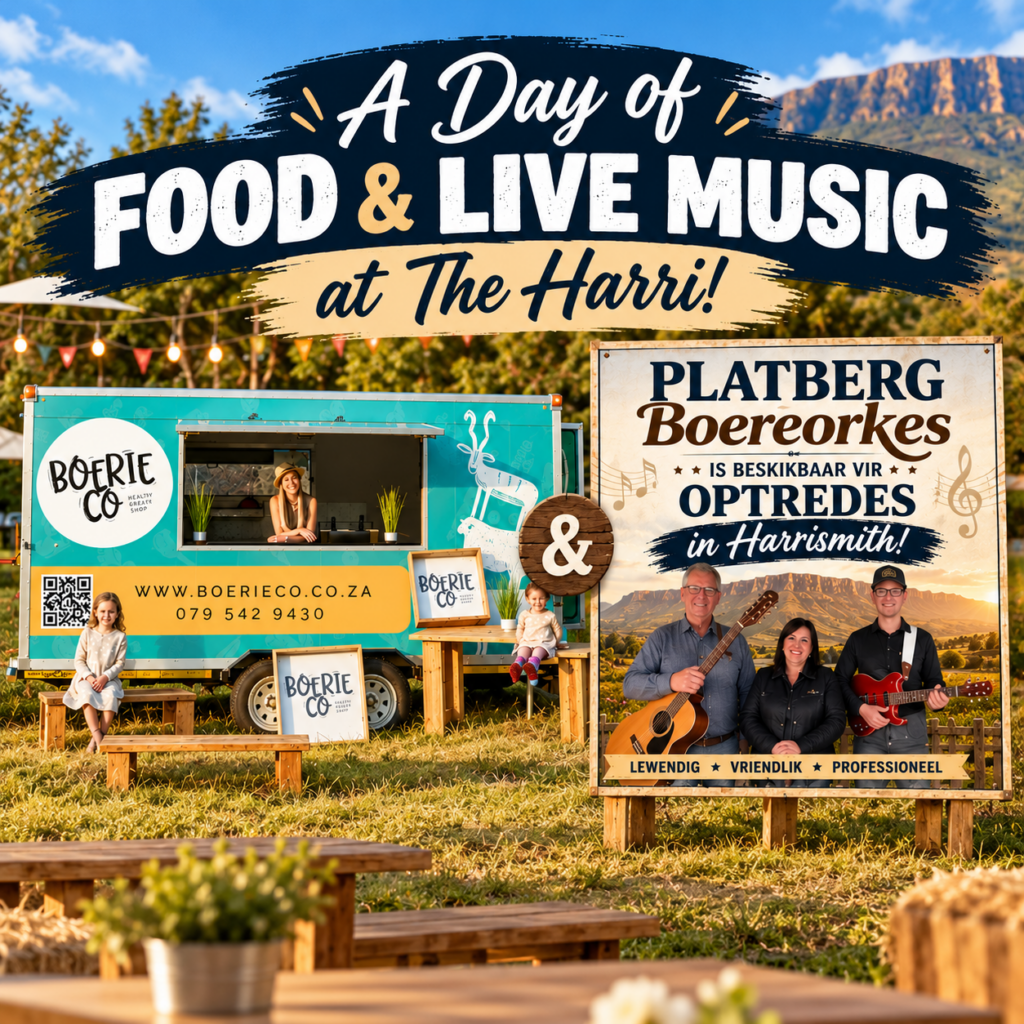 BoerieCo Food Truck & Platberg Boere Orkes – A Day of Food & Live Music at The Harri!